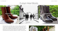 Desktop Screenshot of cubanheelboots.com